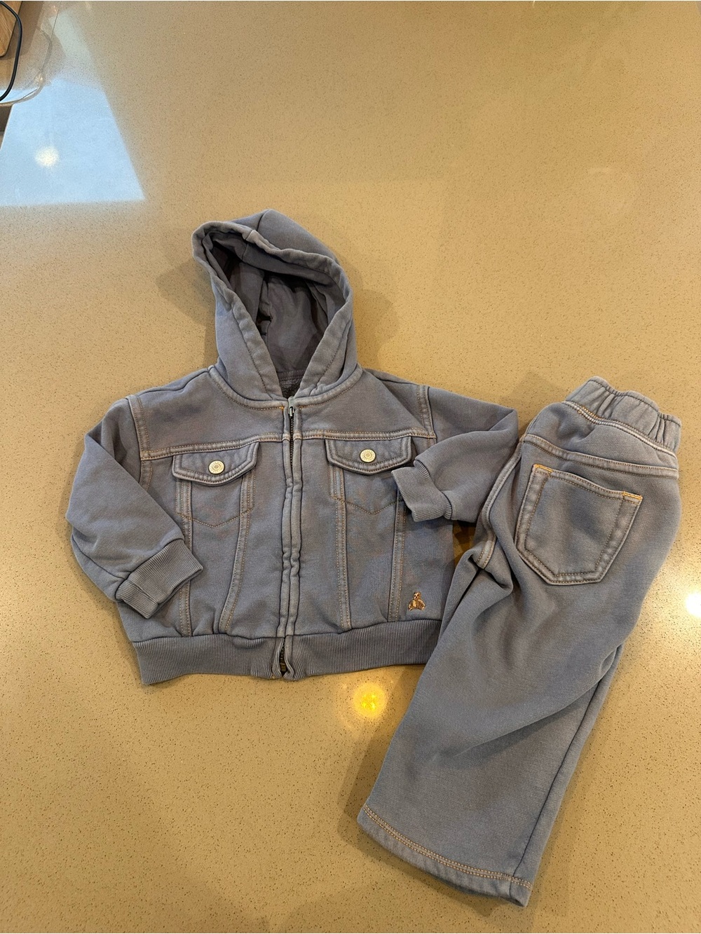 Gap Baby & Toddler Hooded Jacket and Matching Sweatpants Set Size 12-18 M